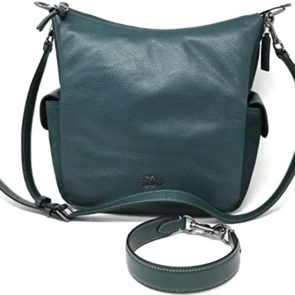 SOLD:  Coach Dark Teal Hobo Bag - Picture 9 of 11